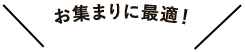 お集まりに最適